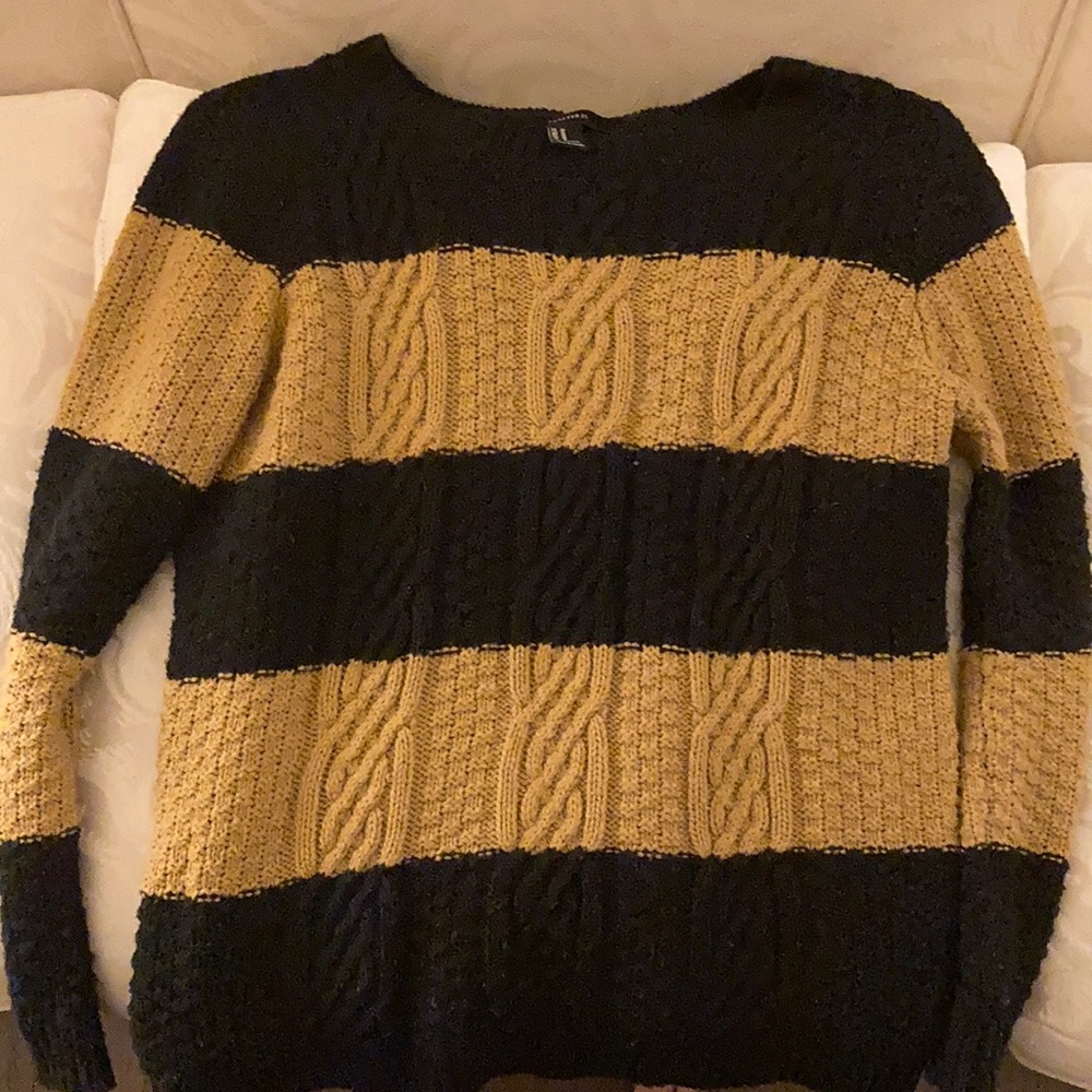 Black and brown Forever 21 sweater